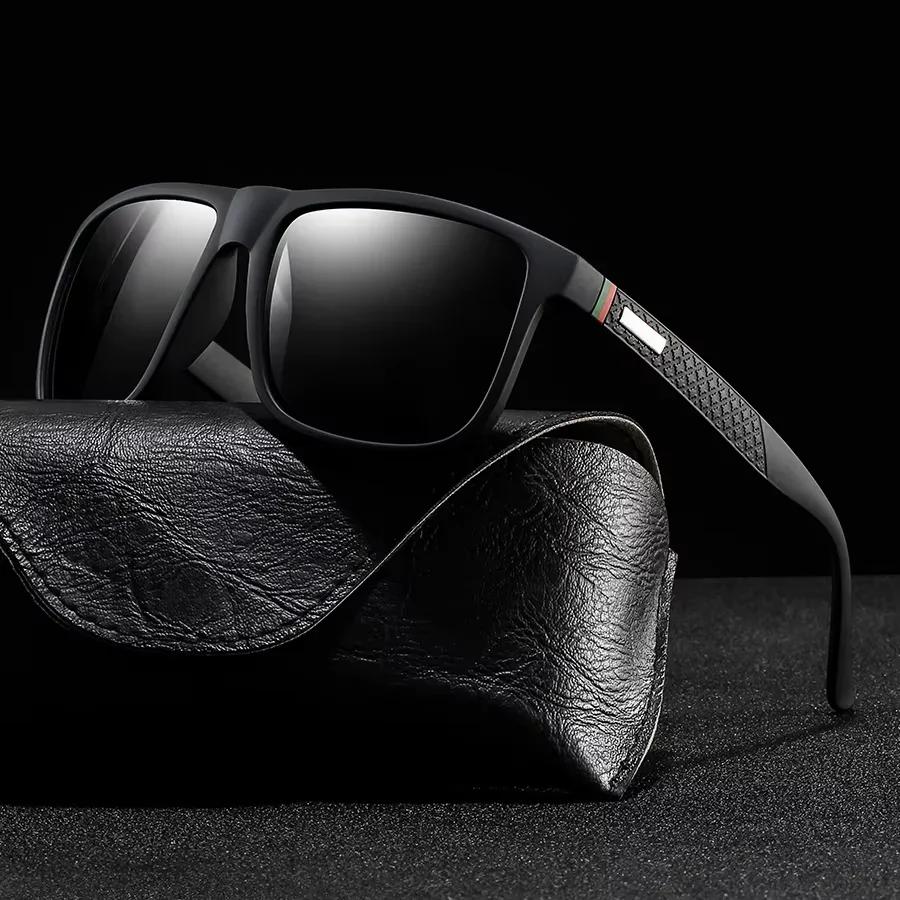 Oversized Polarized Sunglasses For Men Women Fashion Driving Square Vintage Fishing Travel Big Frame Sun Glasses UV400 Eyewear