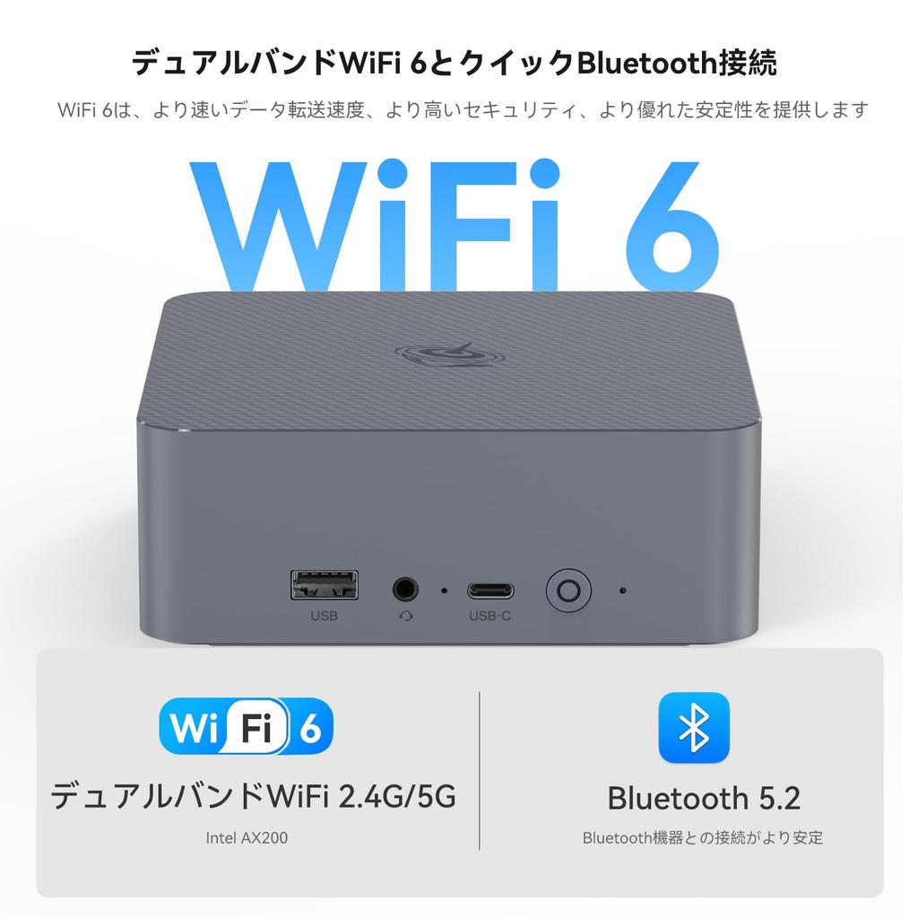 Beelink EQi12 Mini Intel Core I5 1235U 16GB 500GB PCIe Dual Dual Dual WiFi BT PC, 10C/12T 4.4GHz Processor, DDR4, SSD, M.2 4.0, Display, HDMI, LAN, 6,