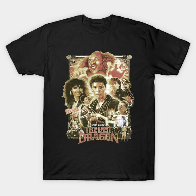 

Мужская черная футболка с принтом The Last Dragon Печать на трансферной бумаге без вырезания Хлопковая футболка 2XL чёрный