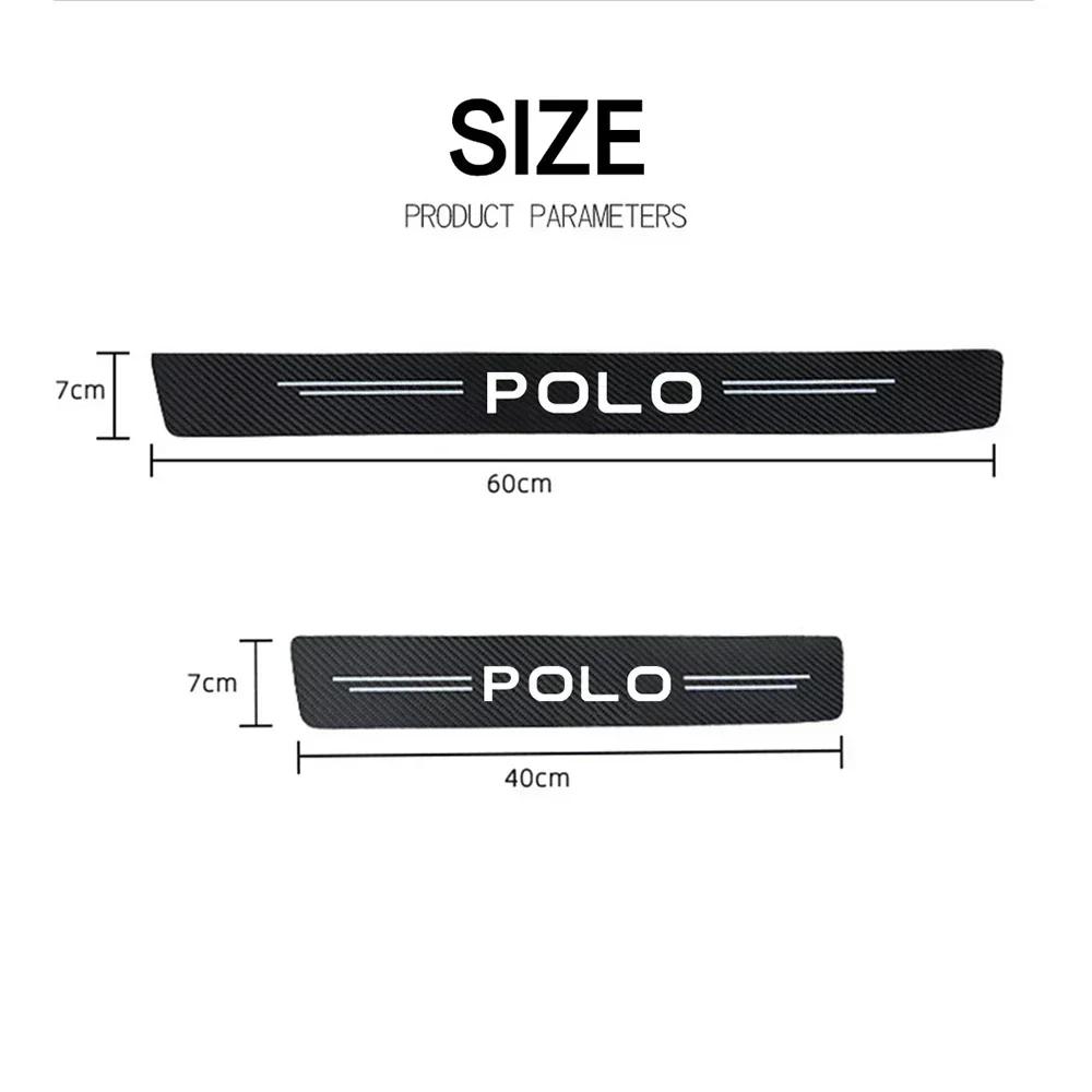 HAT1 Car Sticker Threshold Anti-collision Strip, for Volkswagen VW POLO Anti Scratching, Trunk Bumper Protect Film Accessories