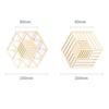 Creative Silicone Hexagon Geometric Drink Holder Hollow Placemat Coaster Cup Pad Trivet Mats