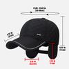 Winter New Outdoor Hat All-Match Duckbill Cap Middle-Aged And Elderly Father Plus Velvet Thick Ear Protection Warm Baseball Cap