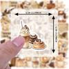 35pcs-50pcs Retro Music Stickers Warm Travel Stationery Stickers Vintage Stickers For Notebook Luggage Mobile Phone Cup Guitar