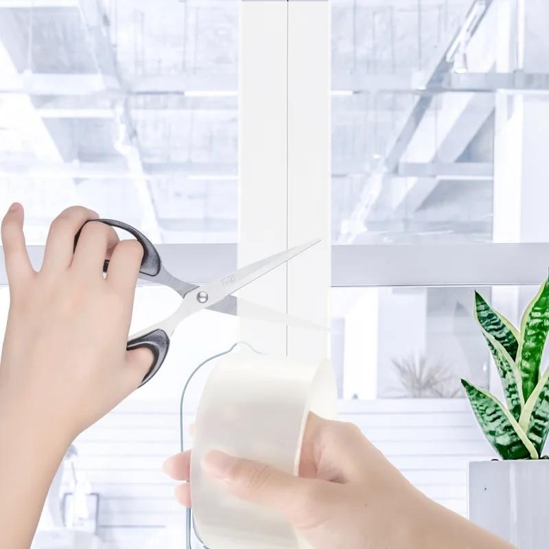 Självhäftande tätningstejp för dörrar och fönster, 10 m, Nano Ljudisolerande, Dammtät och Vindtät Tejp för Dörrar och Fönster