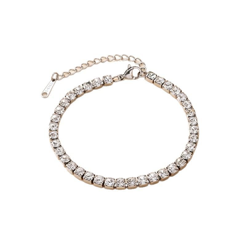 Luxurious Titanium Steel Zircon Star Bracelet