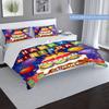 Happybirthday Customize Your Name Duvet Cover Softbedding Set For Bedroom Guest Room And Dorm Decoration Threepiece Set Includes 1 Duvet Cover 2