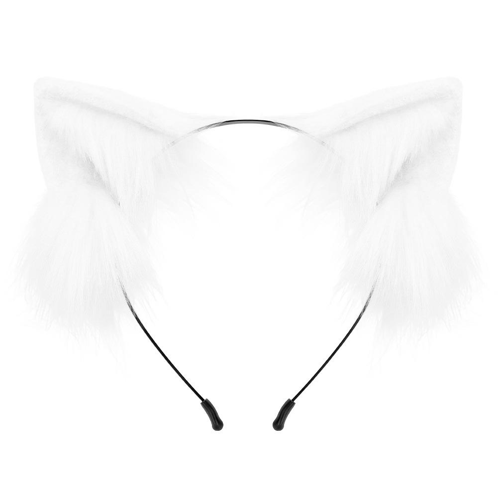 Handmade Realistic Plush Cat & Fox Ears Headband - Cute Lolita Cosplay Hair Accessories