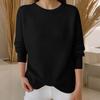 Long Sleeve Pullover Sweaters For Women O Neck Casual Cute Printing Knit Oversized Sweater