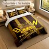 Bedding Set 1 Duvet Cover 2 Pillowcases Boston Bruins Print Soft Bed Linen Bedroom Decor
