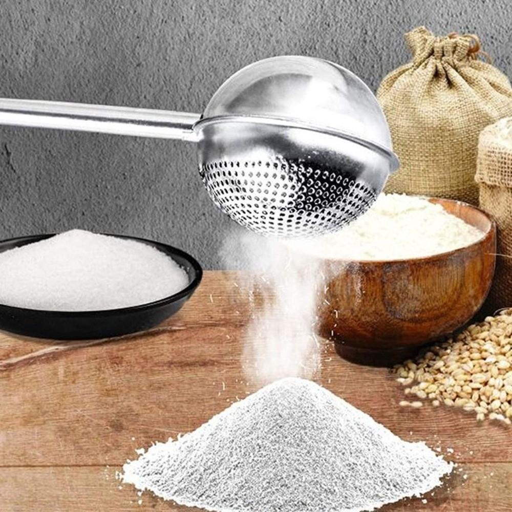 304 Stainless Steel Tea Infuser Multi-Purpose Flour Sieve Creative Tea Strainer Home Kitchen