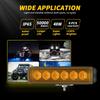 6Inch Car Light IP65 Waterproof LED Work Light Bar 12V Fog Headlight Driving Lamp For Car Motorcycle 3030 LED Chips White Yellow