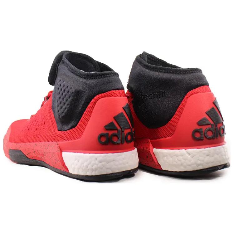 Adidas Crazylight Boost Trendy Sports Non-Slip Durable High-Top Basketball Shoes Men Sneakers Red D69449