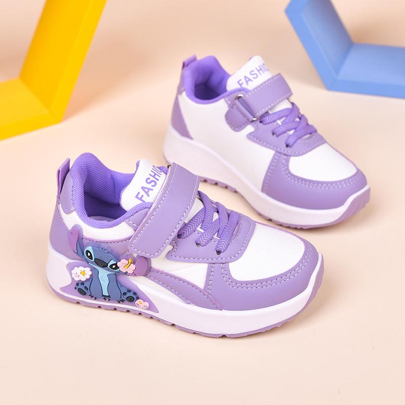 Children's Breathable Cartoon Canvas Shoes - White, Wear-Resistant, Low-Top, Flat, Casual for Little Boys and Girls