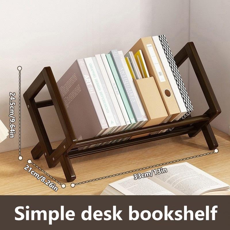 

Настольная книжная полка для дома, гостиной, небольшого декора, бамбуковая декоративная полка, письменный стол, книжный шкаф с несколькими полками, полка для хранения вещей