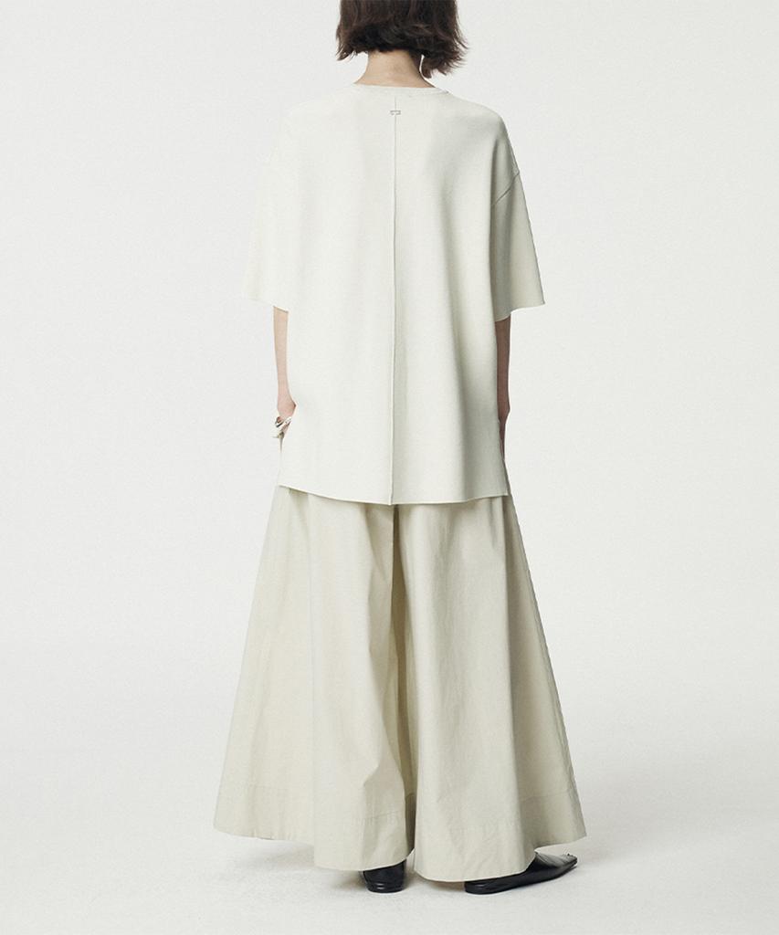 UMARMUNG Poplin Maxi Culotte Pants_Green Tea