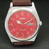JAPAN VINTAGE REFURBISHED SEIKO 5 AUTOMATIC 6309A MENS RED DIAL WATCH a441331-5