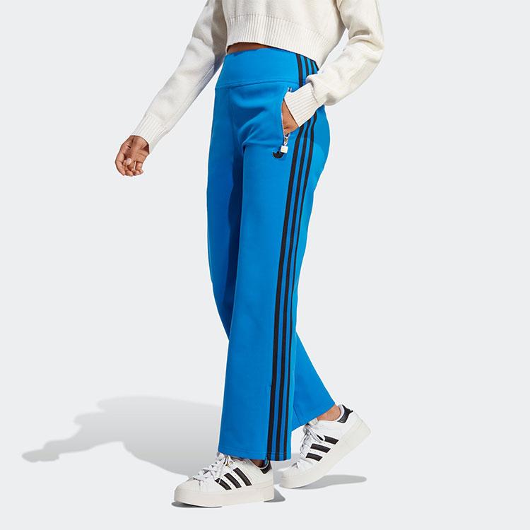 adidas Originals Blue Version Series Three Stripe Long Casual Sports Pants Women Bottoms IB5729