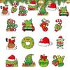 Green Wooden Christmas Tree Ornaments Set For Festive Home And Office Decor