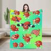 Floating Red Blood Cells Blood Cell Blanket Quality Soft Warm  Bedding Throws Winter Picnic Living Room Fluffy Bedspread