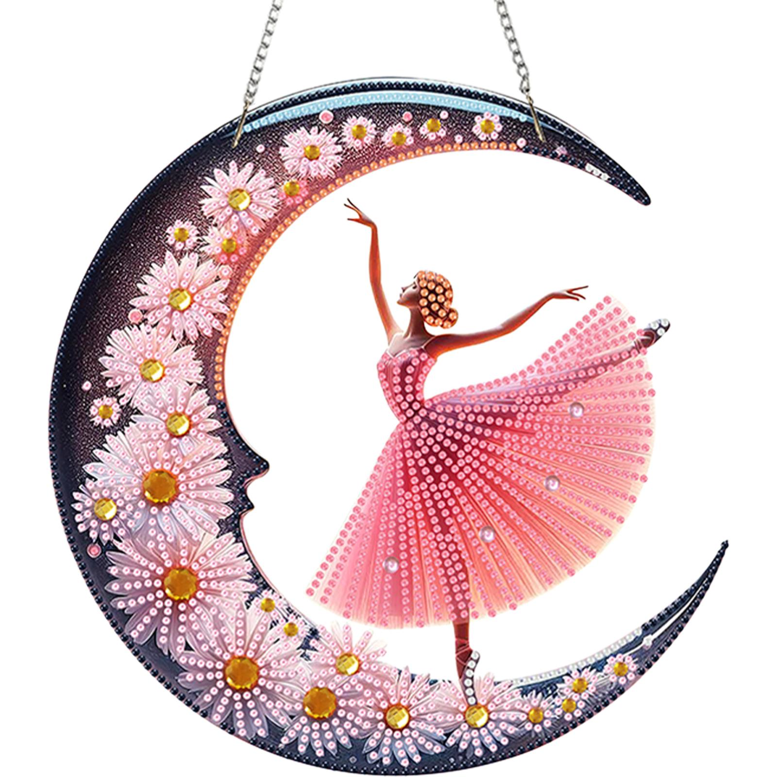 

Acrylic Special Shaped Exquisite Pattern 5D DIY Diamond Art Hanging Decorations Diamond Painting Hanging Decorations for Adults