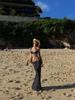 2026 European & American Three-Piece Polka Dot Lace-up Bikini Set for Beach & Vacation.