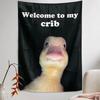 1pc Welcome To My Crib Funny Flag, Ideal for College Dorm Room Bedroom Home Decor, Fun Aesthetic Wall Art for Teens & Students