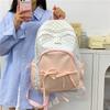 Schoolbag1011 new girl wind polka dot bow backpack female student campus sweet high value large capacity backpack