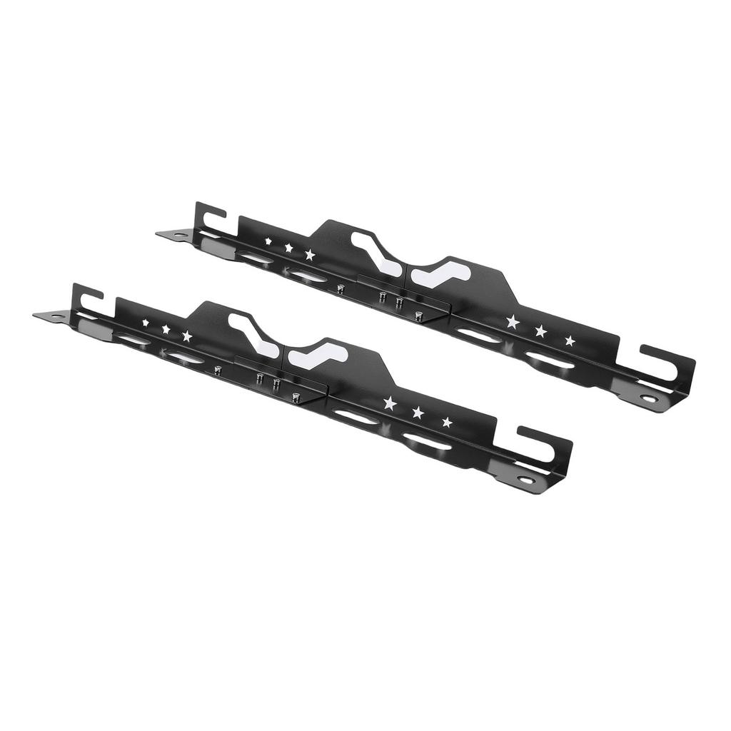 Car Wheel Alignment Tools Black Metal Automotive Toe Alignment Tools Plate with 2 Measuring Tapes for Measuring Wheel