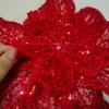 1Pcs Multi Layered Organza Three-Dimensional Flower Crystal Studded Pearl Patches Applique Dress Decoration Accessories