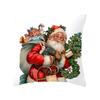 Christmas Angel Santa Claus Pillow Cover Holiday Home Decor Sofa Cushion Cushion Cover