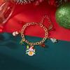 Christmas Santa Claus Snowman Tree Pendant Bracelet For Women Girls Exquisite Christmas Party Bracelet Jewelry Adjustable Gift