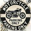 ParkCraft Vintage Parking Only Metal Sign Outdoor Decor Scratch Resistant