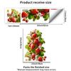 Cute Rabbit Strawberry Tree Wall Sticker Cartoon Creative Self-Adhesive Removable Kitchen Bedroom Home Decor Art
