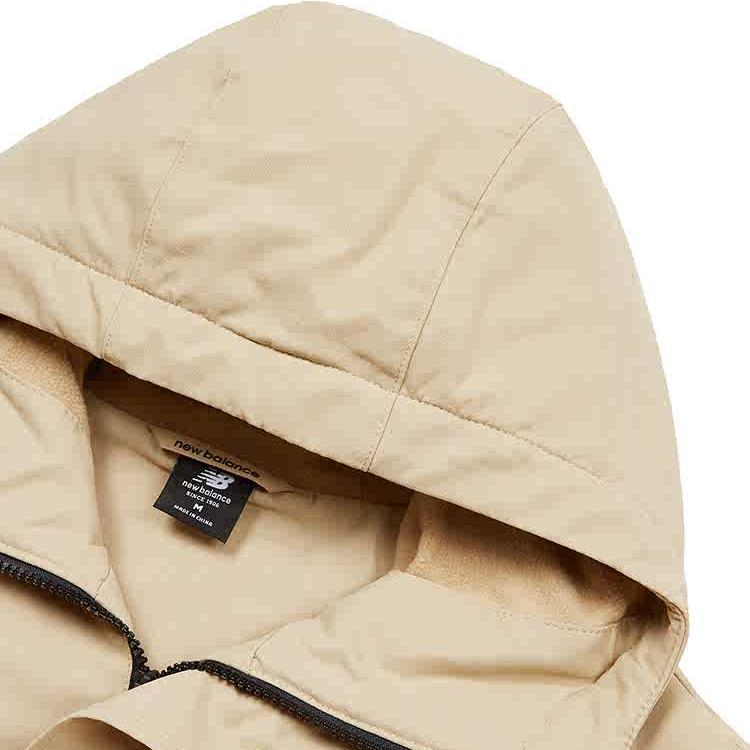 New Balance Jackets Men's Khaki Hooded Moderate Other AMJ23357-INC