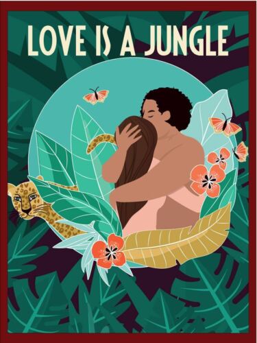 

Metal plaque vintage retro style Love Is A Jungle Classic tin door signAluminum 20x30cm（7.8x11.8inch）