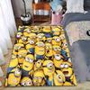 Cartoon Minions Printed Carpet, Cute Yellow Character Home Decor Suitable for Use As an Anti-slip for Living Room Bedroom Sofas