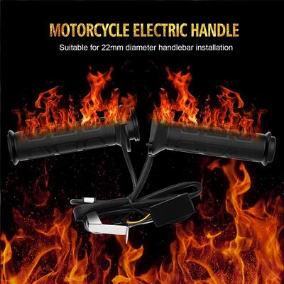 Universell 22mm Motorrad Beheizte Griffe geformt Schneemobil ATV Roller Elektrisch Heiße Lenker Temperatur einstellbar Wärmer 12V