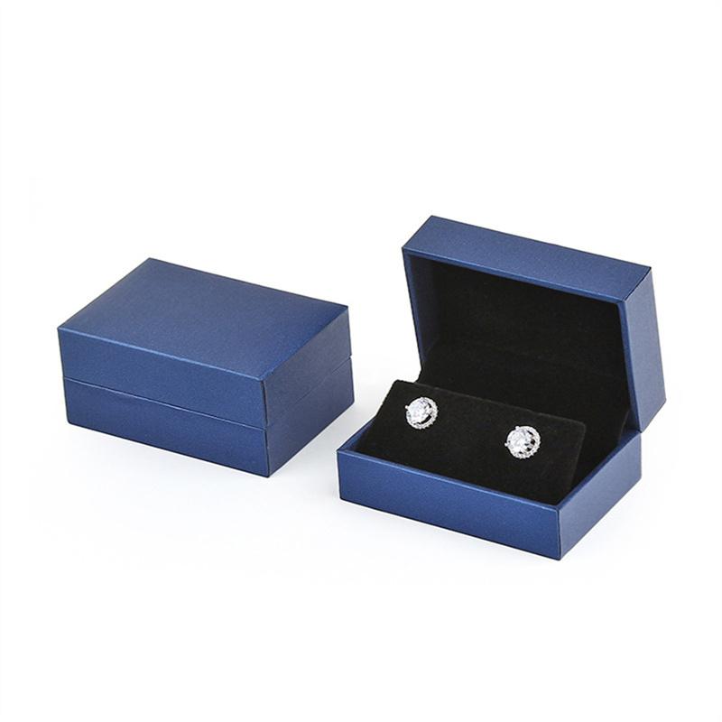 Spot filled leather paper earring box, right angle earring storage box, earring and earring packaging box, accessory box
