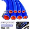 Blue Auto Car Vacuum Hose Double-layer Clamp Wire Warm Air Water Pipe Silicone Hose Inner Diameter 6/8/10/12/14/16/18/20/22/25mm