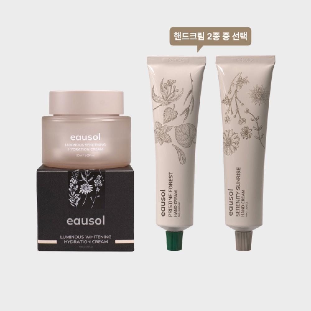 Eausol Luminous Whitening Hydration Cream   Hand Cream 1 Set