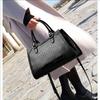 Stylish Brown Croco-Embossed Cowhide Tote Bag – Lightweight & Elegant for Travel