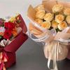 10Pcs Matte Finish Embossed Bouquet Wrapper 3D Wave Embossed Florist Bouquet Packaging  Flower Shop