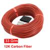 50M topný kabel a termostat podlahového vytápění 12K podlahový teplý drát 33ohm/m s programovatelnou regulací teploty