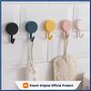 Xiaomi 2026 10Pcs Creative Wall Hook No Punching Storage Adhesive Hanging Behind Kitchen and Bathroom Doors Wall Mounted Key Hook