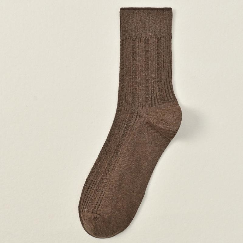 5 Pairs of Male Spring and Autumn High Grade Comfortable Cotton Sweat Absorbing Breathable Deodorizing Socks