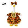 Feiertagsgans Bekleidung für Gartendekoration Thanksgiving Veranda Outfits 23" Statue, Herbst Ahornblatt Gartenskulptur Verwandlungsanzüge Kürbis Kleidung,