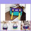 Stylish Korean Kids Bag Casual Color Block Crossbody For Girls And Boys Ideal For Daily Use