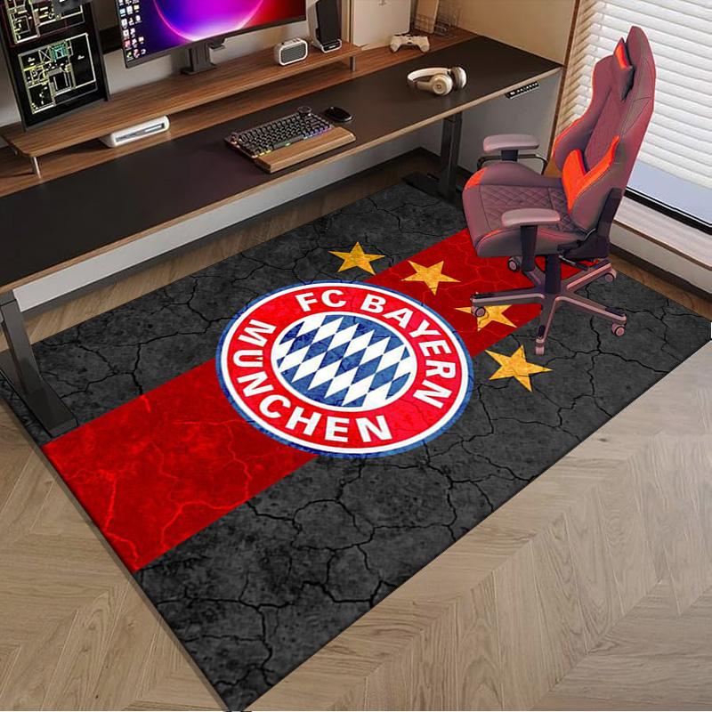 Munich FC Crest Printed Area Rug for Office, Chair Rug, Decorative Carpet Floor Mat, Large Size Fan gifts Christmas gifts