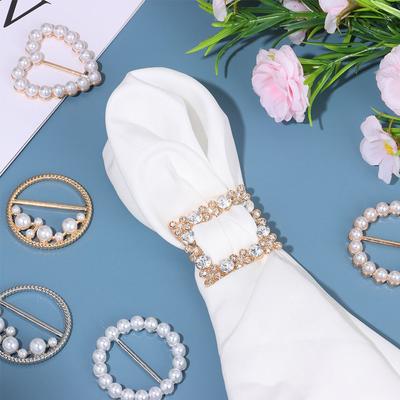 Corner Hem Fixed Buckle Silk Scarf Buckle Decorative Buckle Clothes Tighten Knotted Buckle Ring