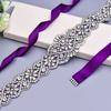 Bridal Belt Shining Rhinestone Handmade Bead Tear Resistant Bridal Sash for Wedding